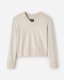 Roots Bowen High V-Neck Sweater - OATMEAL MIX
