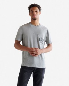 Roots Mens Roots Park Pocket T-Shirt - GREY MIX