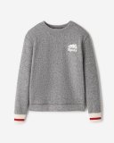 Roots Cabin Fleece Crew - SALT & PEPPER