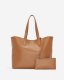 Roots Carryall Tote Cervino - TAN/POWDER PINK