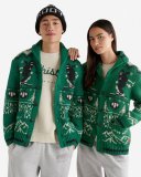 Roots Cabin Shawl Fair Isle Cardigan - KELLY GREEN Roots Cabin Shawl Fair Isle Cardigan - KELLY GREEN