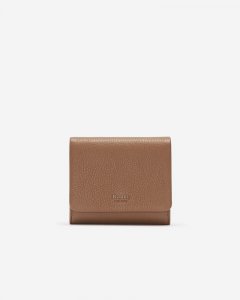 Roots Small Card Wallet Cloud - TANNERY BROWN