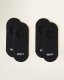 Roots Adult No Show Sock 2 Pack - BLACK