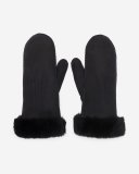 Roots Womens Shearling Mitten - BLACK