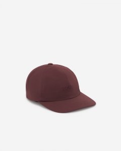 Roots Nylon Baseball Cap - DEEP MAROON