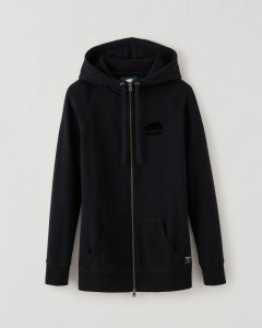 Roots Organic Capri Full Zip Hoodie - BLACK