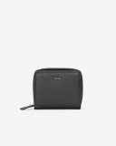 Roots Small Zip Around Clutch Prince - BLACK