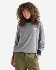 Roots Organic Cooper Relaxed Crew - SALT & PEPPER