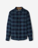 Roots Park Plaid Shirt - NAVY BLAZER