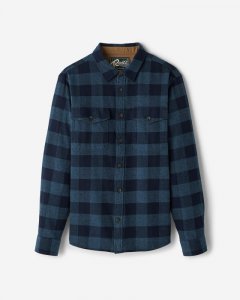 Roots Park Plaid Shirt - NAVY BLAZER