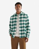Roots Manning Flannel Shirt - VARSITY GREEN