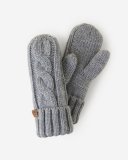 Roots Womens Olivia Cable Mitten - MEDIUM GREY MIX