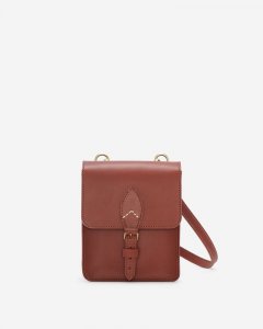 Roots Oxford Money Bag Lincoln - CEDAR BROWN