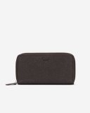 Roots Zip Around Clutch Cloud - ÉBÈNE