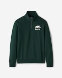 Roots Organic Original Half Zip Stein - VARSITY GREEN Roots Organic Original Half Zip Stein - VARSITY GREEN