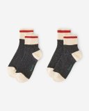 Roots Adult Cotton Cabin Ankle Sock 2 Pack - BLACK MIX