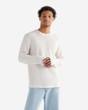 Roots Waffle Long Sleeve Crew - EGRET