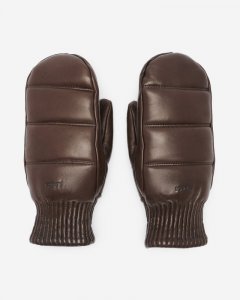 Roots Puff Mitten - CHOCOLATE