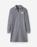 Roots Organic Cooper Long Sleeve Polo Dress - SALT & PEPPER