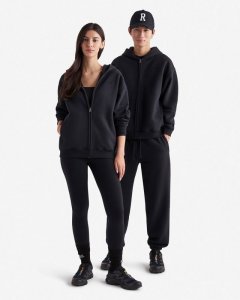 Roots One Zip Hoodie - BLACK