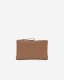 Roots Medium Zip Pouch Cloud - TANNERY BROWN
