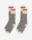 Roots Adult Classic Cotton Cabin Sock 2 Pack - SALT & PEPPER