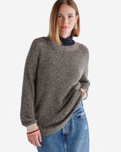 Roots Cabin Shaker Crew Sweater - GREY OAT MIX