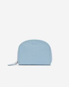 Roots Half Moon Wallet Cloud - ICE BLUE