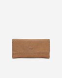 Roots Medium Trifold Clutch Tribe - NATURAL