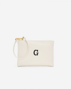 Roots Monogram Wristlet Ivory - G