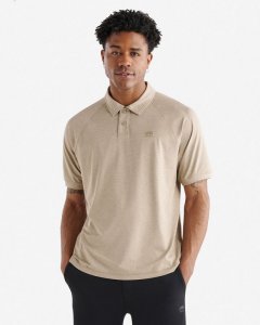 Roots Renew Short Sleeve Polo - DESERT TAN PEPPER