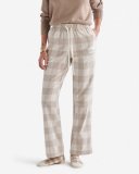 Roots Womens Park Plaid Pajama Pant - FLAXSEED MIX