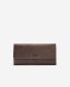 Roots Medium Trifold Clutch Tribe - CHOCOLATE