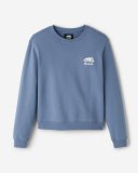 Roots Organic Cooper Relaxed Crew - SATIN BLUE