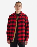 Roots Park Plaid Shirt - CABIN RED
