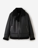 Roots Shearling Jacket - BLACK