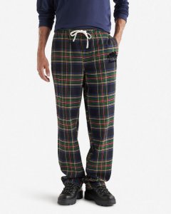 Roots Mens Inglenook Pajama Pant - BLACK STEWART PLAID