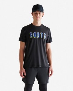 Roots Renew Graphic T-Shirt - BLACK