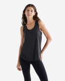 Roots Renew Racer Tank - BLACK