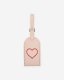 Roots Heart Luggage Tag Cervino - POWDER PINK/TAUPE