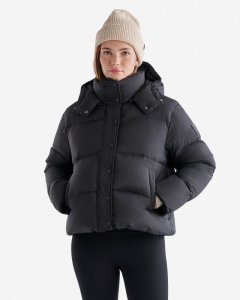 Roots Down Short Puffer - BLACK