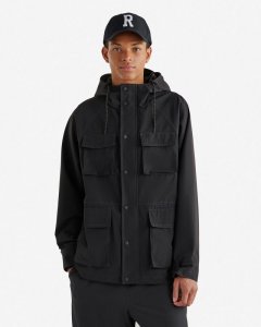 Roots Hooded Field Jacket - BLACK