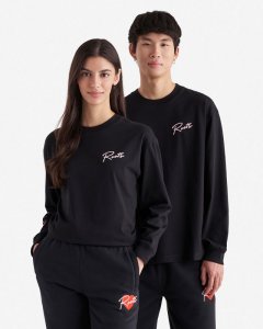 Roots Love Long Sleeve T-Shirt - BLACK
