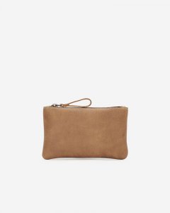 Roots Medium Zip Pouch Tribe - NATURAL