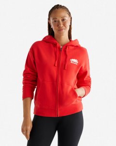 Roots Organic Original Relaxed Full Zip Hoodie - CARDINAL RED