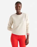 Roots Cabin Fleece Crew - BIRCH WHITE