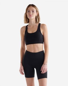 Roots Restore Stretch Sports Bra - BLACK