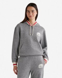 Roots Cabin Fleece Hoodie - SALT & PEPPER