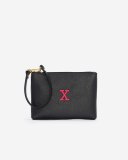 Roots Monogram Wristlet Black - X
