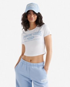 Roots Womens Sporting Goods 99 Cropped T-Shirt - WHITE